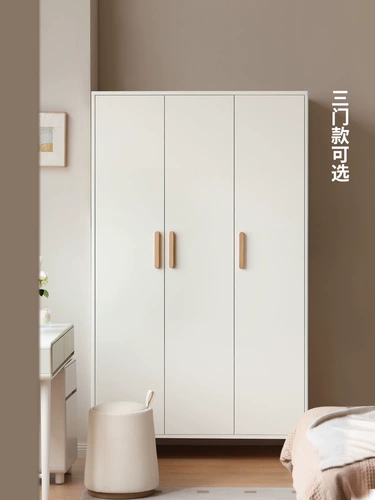 源氏木语 Шкаф из массива дерева для спальни, небольшой квартиры, гардероб, кремовый ветер, гардеробная, двухдверный, трехдверный, четырехдверный шкаф для хранения вещей