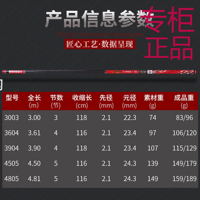光威无法一本8h升级版黑坑鱼竿台