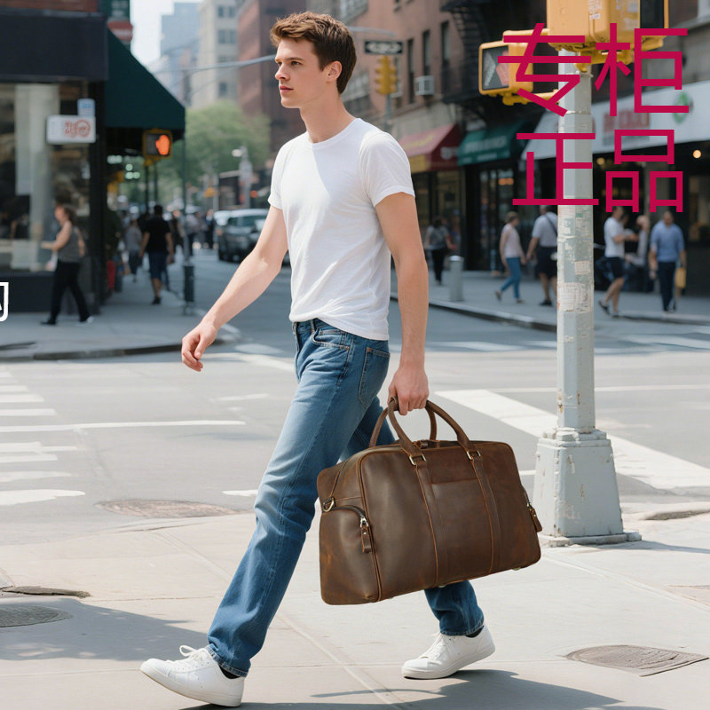 玛轮特男士疯马皮健身包带鞋位手提包男头层牛皮旅行袋真皮旅行包,箱包皮具/热销女包/男包,旅行袋,淘宝优惠券,粉丝福利购,淘宝优惠卷