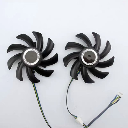 包邮 讯景/XFX RX 560D 470 480 570 580 黑狼版 战狼版 显卡风扇