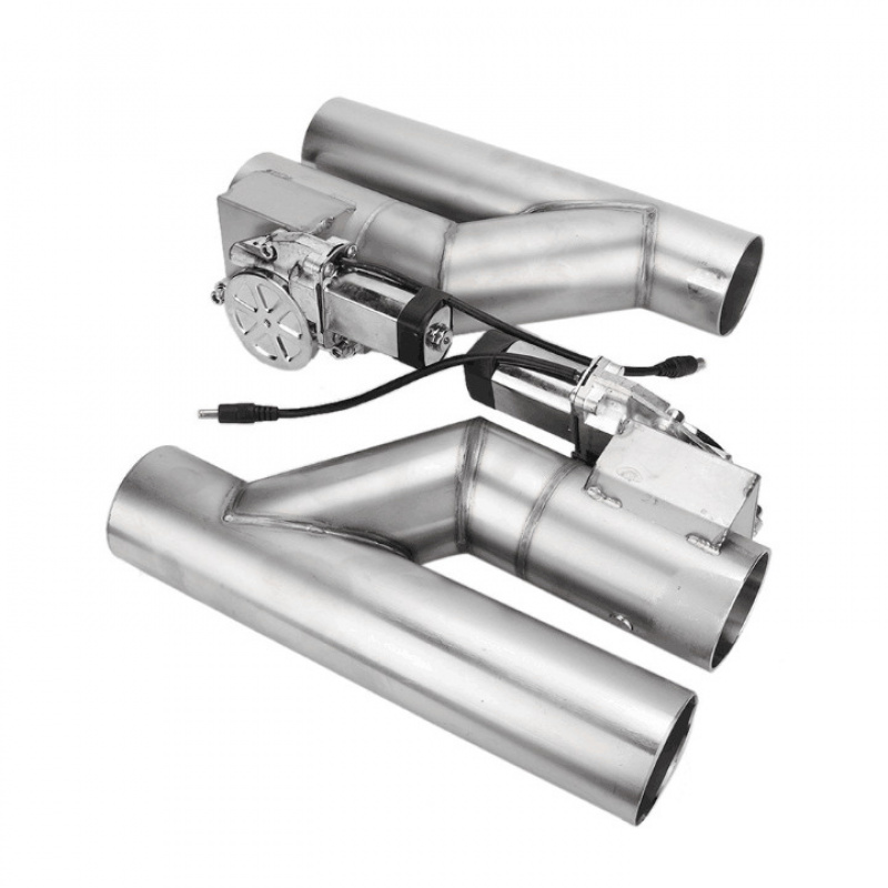 汽车改装排气管不锈钢Y型排气阀电控变声遥控可变 单阀门2套装