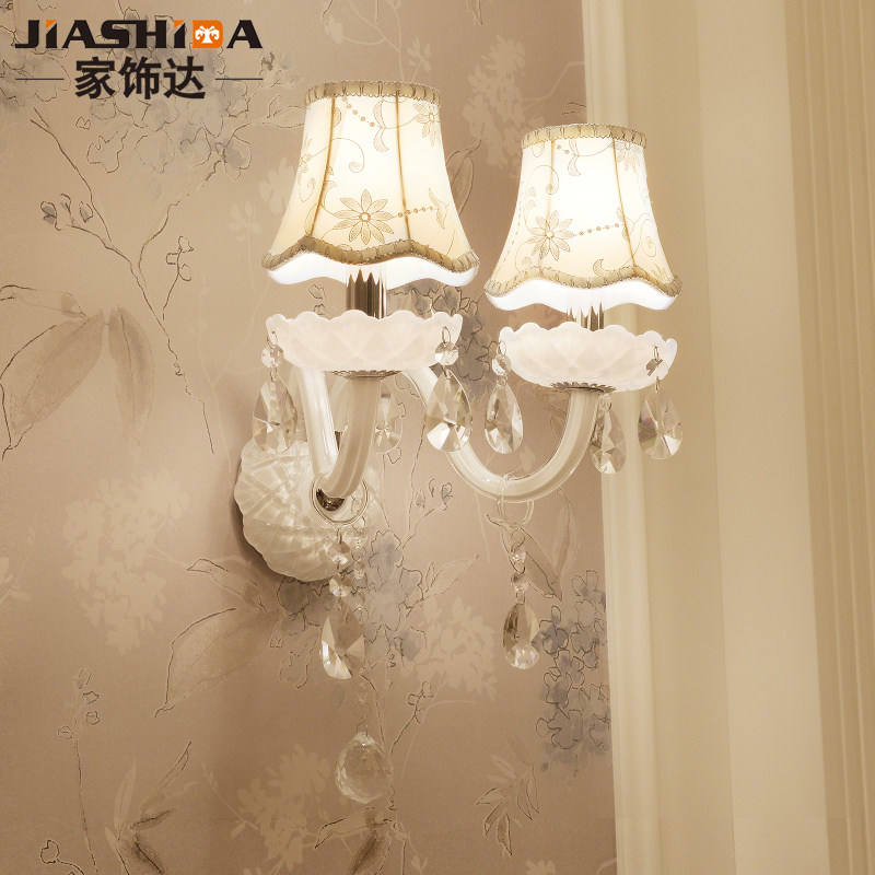 家饰达简欧水晶壁灯简约卧室床头灯欧式客厅背景墙过道灯具5199|msdalam kategori keluarga memasang ibu, Lampu &amp; Lighting Fixtures, lampu dinding - dari Buy2taobao.com untuk memberikan perkhidmatan ejen Taobao profesional membeli