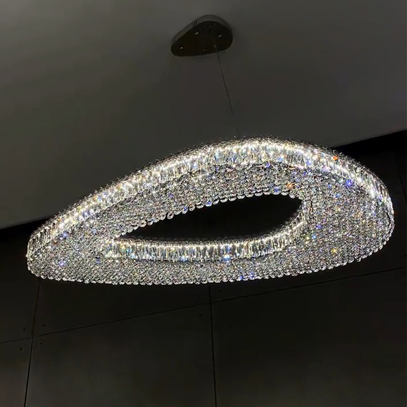 设计师款网红吊灯餐厅灯客厅灯轻奢水晶灯高端大气公寓大平层主灯