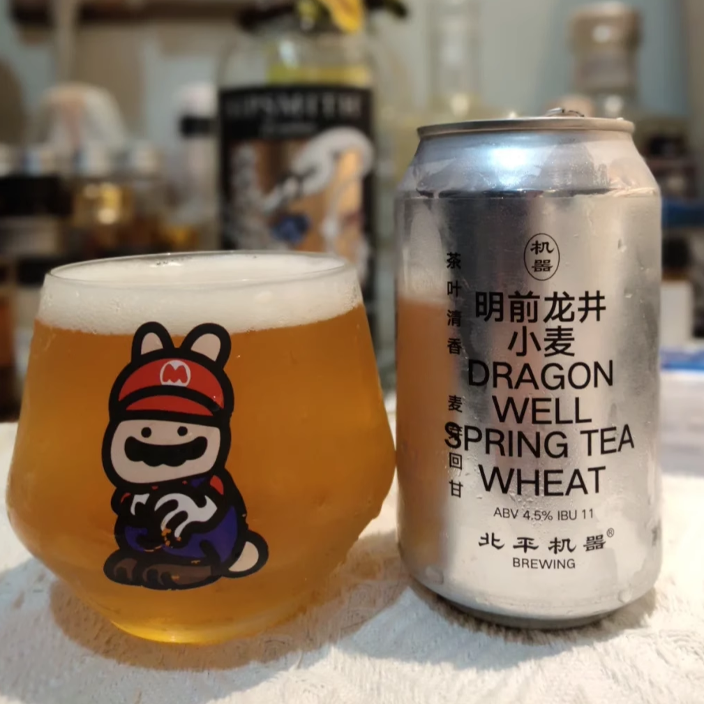 北平机器龙井小麦精酿啤酒 明前龙井增味茶酒国产啤酒330ml*6听