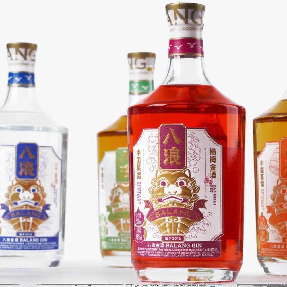 八浪蒸馏干金酒/杨梅/铁观音/桶陈/红茶/绿标金酒 Balang中国金酒