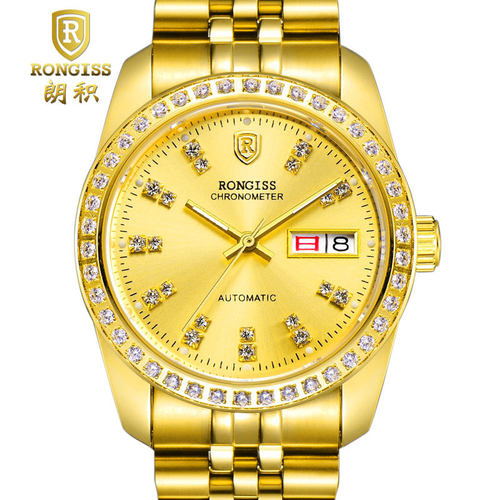 瑞士品牌金表夜光防水机械男表