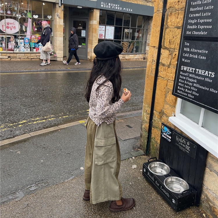 洋气豹纹印花羊绒羊毛毛衣