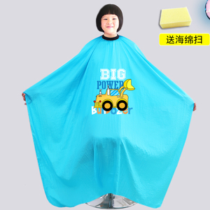 薄款柔软儿童理发店围布不沾发发廊小孩子剪头发围脖剃头大号围布