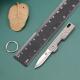 加厚钛合金迷你小刀便携拆快递削皮工具钥匙扣刀随身锋利D2钢刃