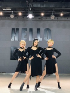 原创欧美性感侧开衩修身 舞蹈裙 连衣裙长紧身显瘦弹力长款