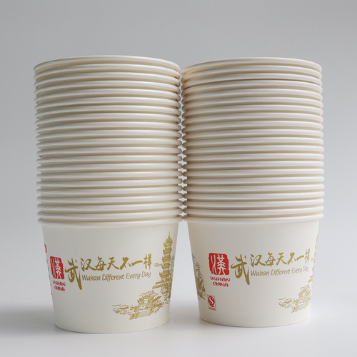 便宜加厚一次性纸碗商用大号快餐盒饭碗汤碗带筷打包盒家用米饭盒