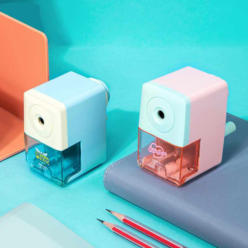 得力文具0616削笔器锋利耐用手摇卷笔刀学生桌面型削笔刀包邮_虎窝淘