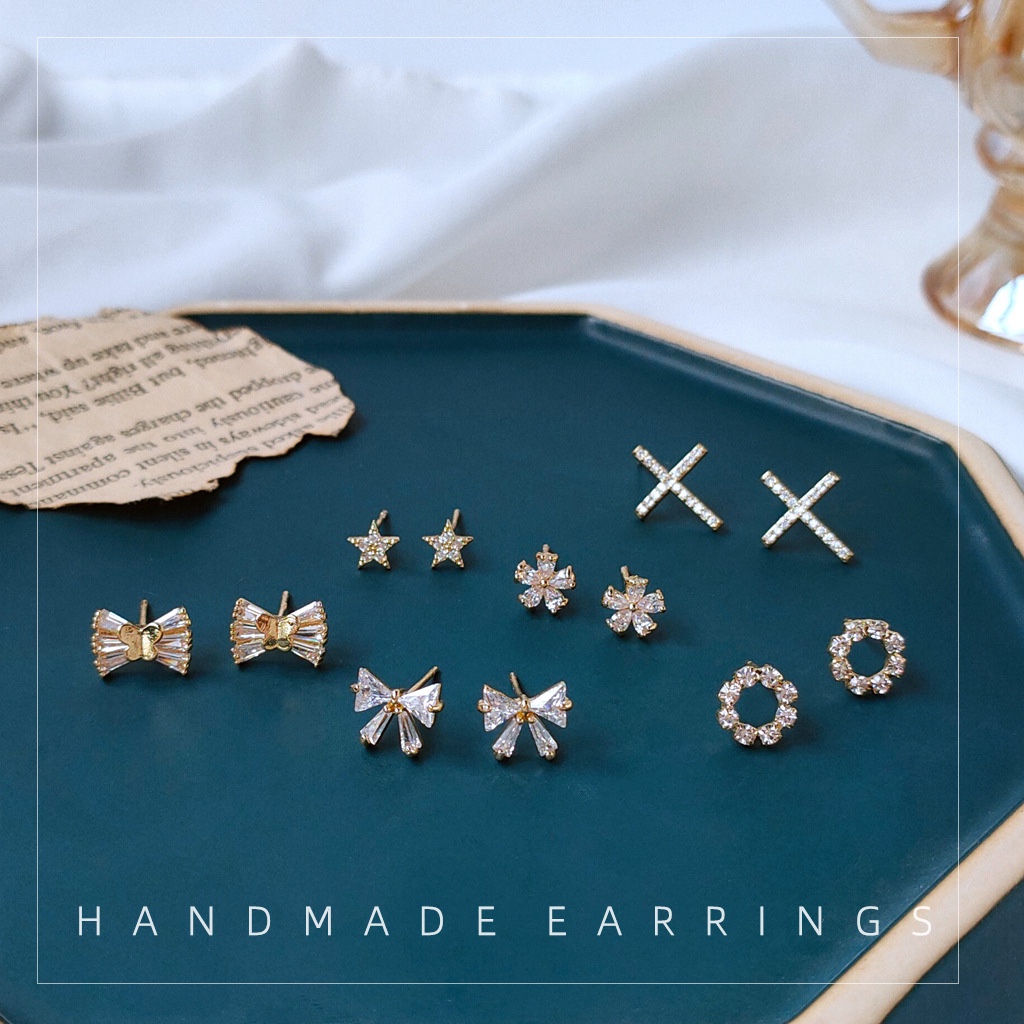 亮眸银针真金锆石简约女