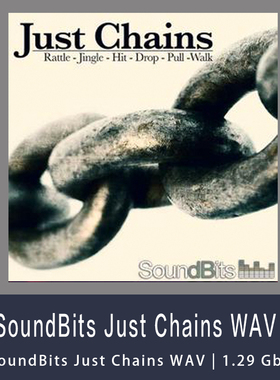SoundBits Just Chains WAV各种尺寸的链条被拉金属链声音