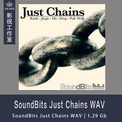 SoundBits Just Chains WAV各种尺寸的链条被拉金属链声音