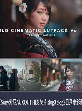 fcpx油管网红sony索尼auxout hlg灰片slog3slog2日系电影调色预设