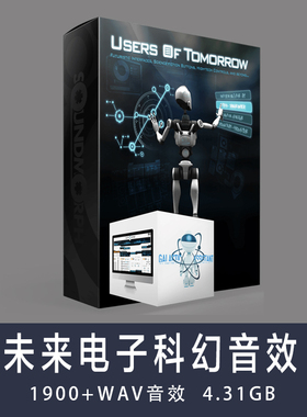 未来电子科幻音效库 影视游戏声音SoundMorph Users of Tomorrow