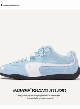 美式复古夏季网布德训鞋休闲轻便赛车鞋男女同款透气百搭情侣板鞋