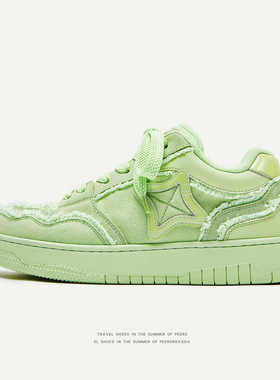 广州鞋 2025夏季设计师款街头潮鞋男鞋子男士板鞋百搭男女情侣鞋