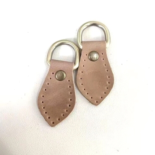 女士斜挎包包单肩真皮配件包带连接D扣旧包改造手缝复古牛皮侧耳