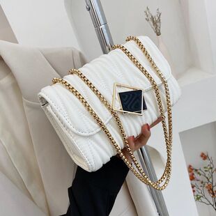 女包高端大气上档次包包女高级感洋气单肩包褶皱斜挎包百搭时尚小