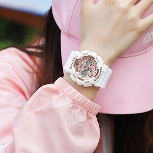 手表女学生初高中带闹钟新款手表女运动防水夜光闹钟多功能青少年