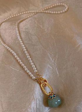 新款中式吊坠母贝珍珠项