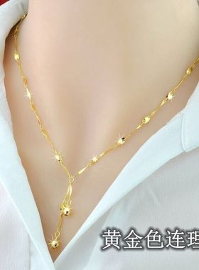 气质爆款简约项链女款网红时尚精品高贵连理枝婚庆连理枝好合送女