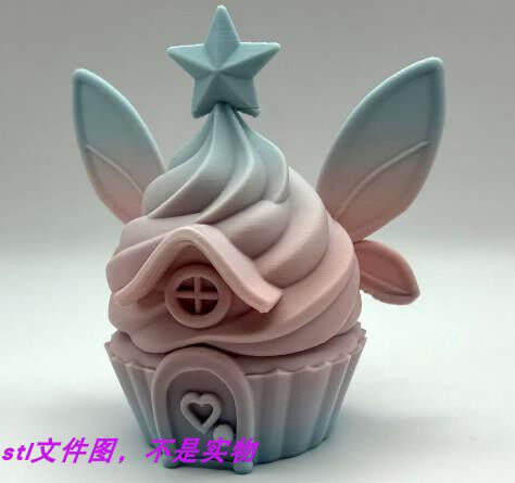 蛋糕房子树屋卡通面包别墅动漫三维立体stl文件雕刻3D模型素材