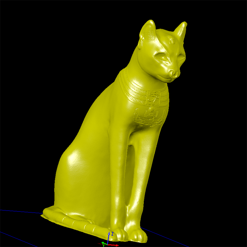 猫古埃及神话动物三维立体雕图纸stl文件雕刻机3D打印模型素材