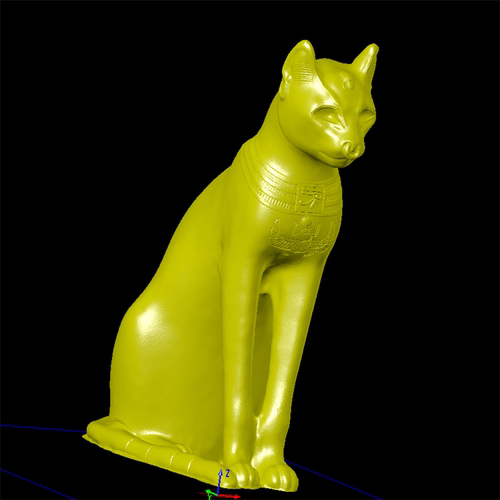 猫古埃及神话动物三维立体雕图纸stl文件雕刻机3D打印模型素材