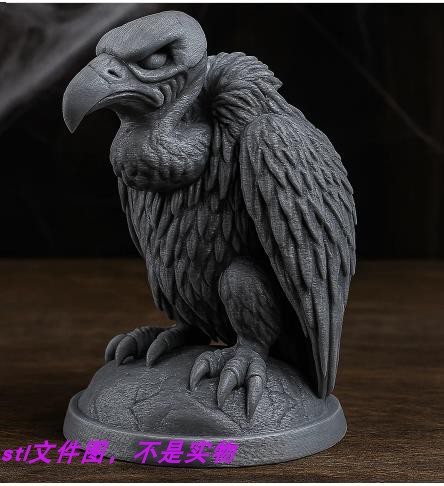 秃鹫动物凶猛鸟类手办手办普通三维立体stl文件3D打印模型素材