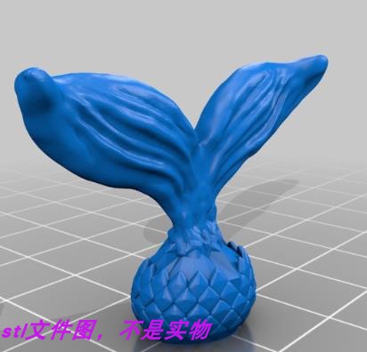 美人鱼尾巴鱼尾鲛人精灵鱼人家居三维立体stl文件图雕3D打印模型