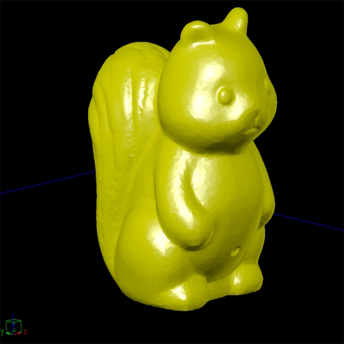松鼠动物卡通动漫三维立体圆雕图纸stl文件雕刻机3D打印模型素材