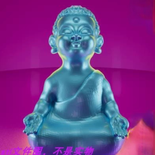 弥勒佛如来佛祖机雕扫描三维立体圆雕stl文件雕刻3D打印模型素材