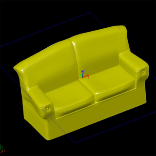 沙发家具椅办公三维立体图纸stl文件雕刻机3D打印模型素材