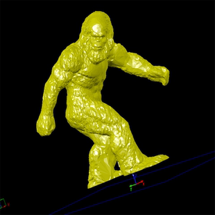 大脚怪野人原始人建模三维立体图stl文件雕刻机3D打印模型素材