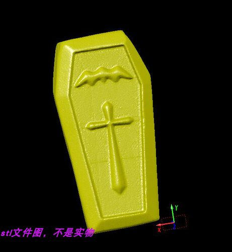 墓碑棺材石碑万圣节摆件三维立体圆雕stl文件雕刻3d打印模型素材