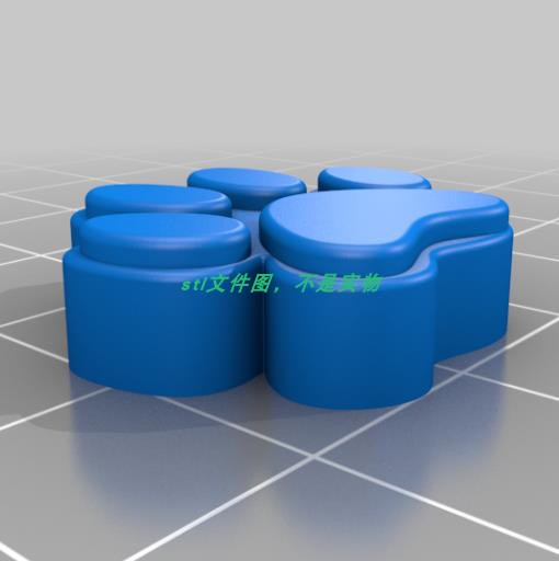 猫爪动物爪子卡通三维立体圆雕图纸stl文件雕刻机3D打印模型素材