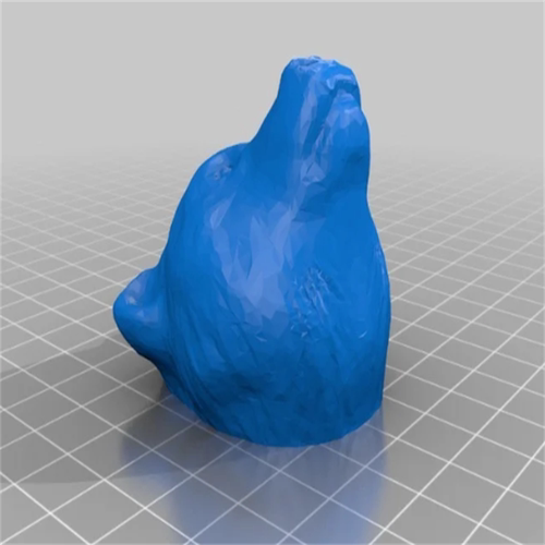 熊头动物卡通动漫三维立体雕图纸stl文件雕刻机3D打印模型素材