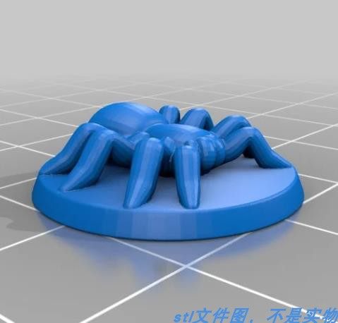 蜘蛛昆虫Q宠物卡通动漫三维立体圆雕图stl文件雕刻3D打印模型素材