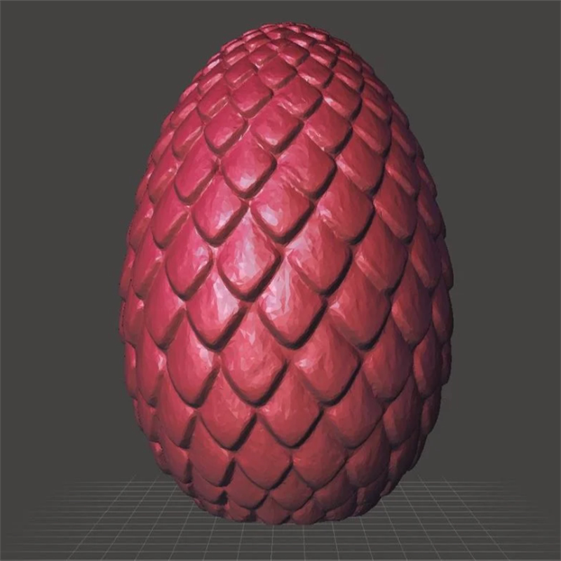 龙蛋复活节动漫建模三维立体图纸stl文件雕刻机3D打印模型素材图片