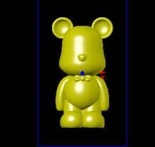 暴力熊卡通公仔跨境三维立体图圆雕图纸stl文件雕刻机3d打印模型