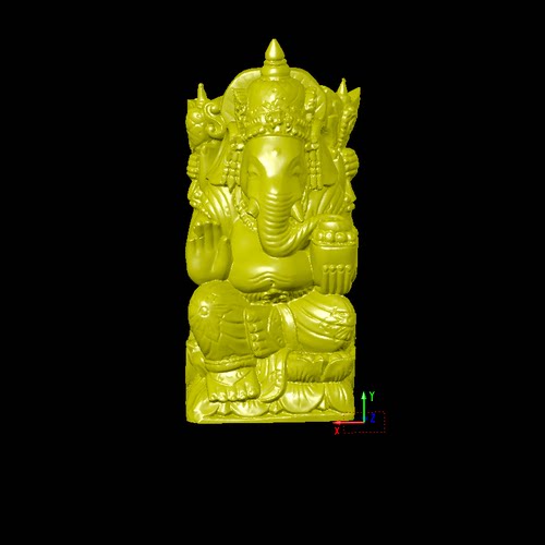 象神卡通动物三维立体图圆雕图纸stl文件雕刻机3D打印模型素材