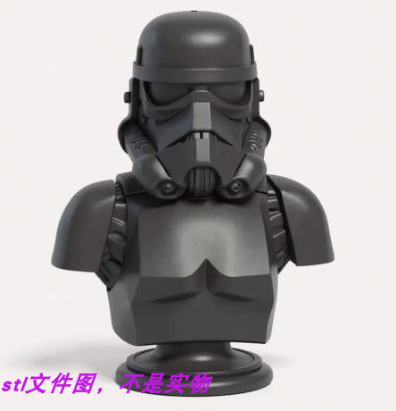 白士兵暴风兵星球大战武士三维立2D/3D绘图