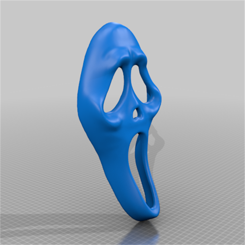 鬼脸杀手面具幽灵骷髅装饰摆件三维立体stl文件3D打印模型素材