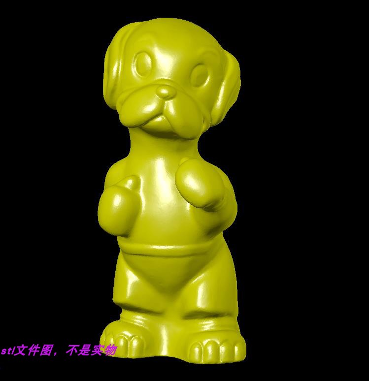 拳击狗宠物动物生肖卡通手办立体图stl文件图雕刻图3D打印模型