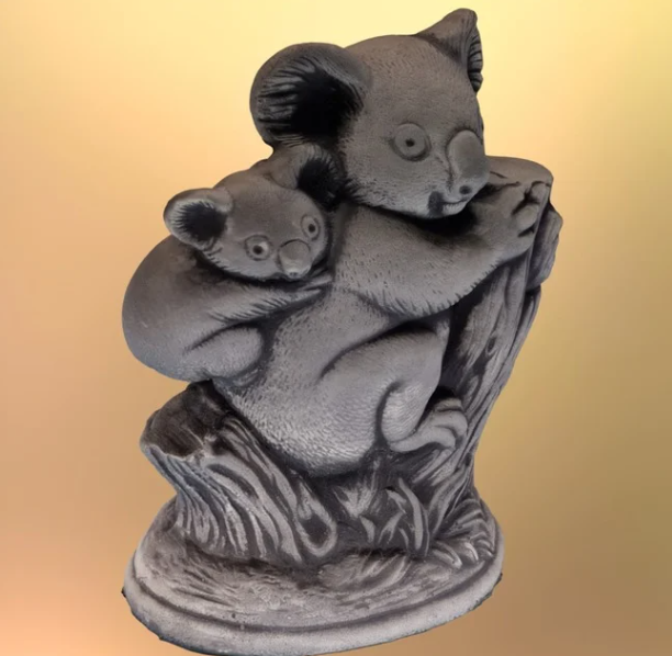 考拉动物宠物摆件机雕扫描三维立体圆雕stl文件雕刻3D打印模型