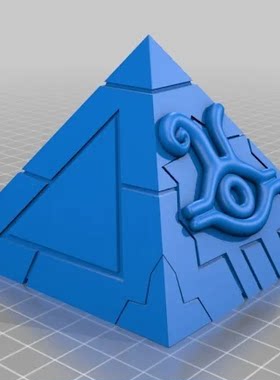 千年锥荷鲁斯之眼法老古埃及三维立体圆雕stl文件3D打印模型素材