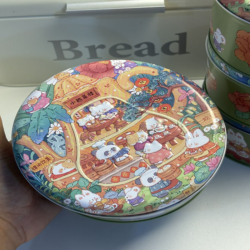 小熊茶楼罐罐雪花酥蔓越莓饼干手工牛轧糖下午茶休闲零食新年年货